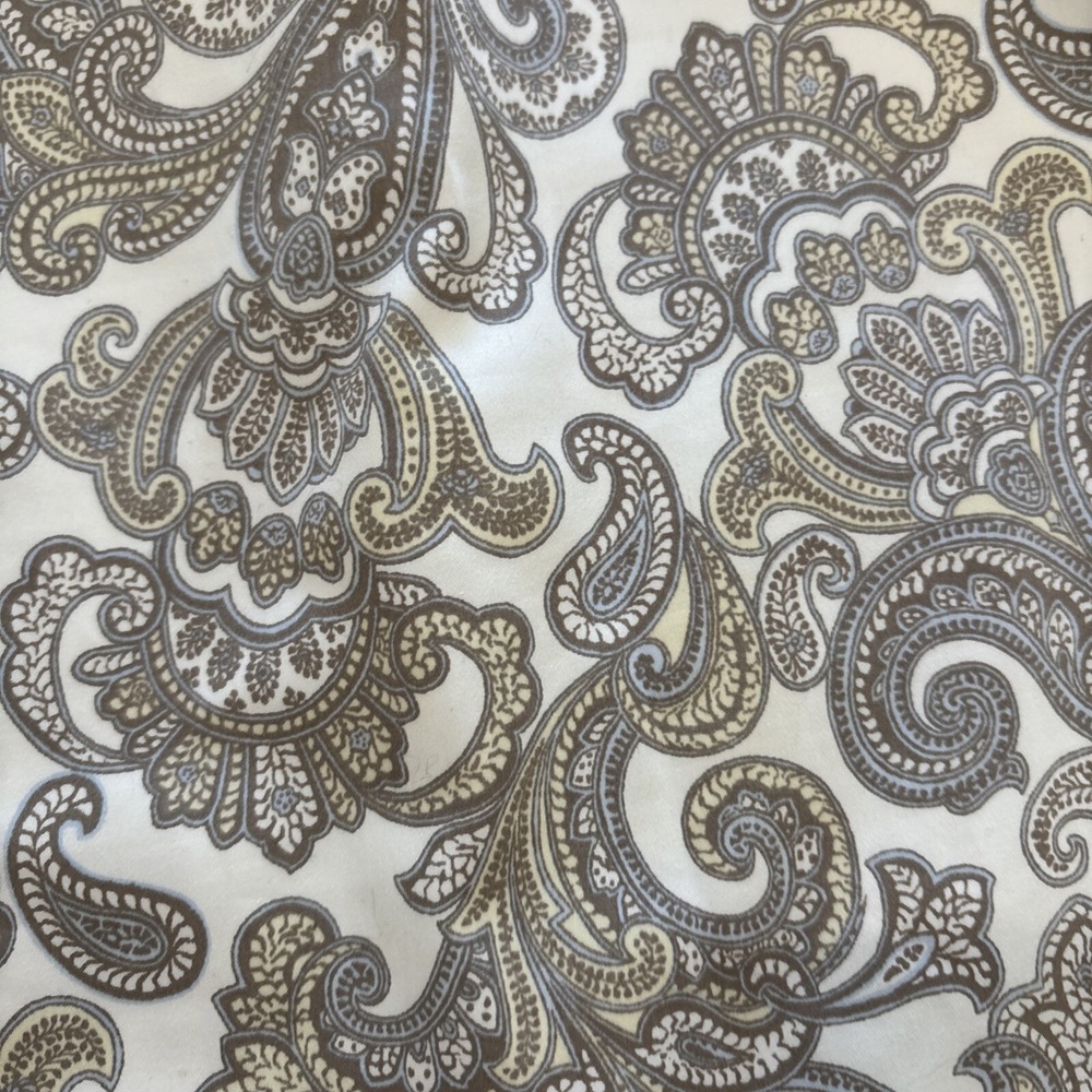 Brooks Brothers 346 Paisley Pencil Skirt Cotton Spandex Lined Size 14 - Picture 7 of 7